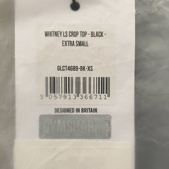 Whitney Simmons x Gymshark Black Crop Top - Picture 3 of 5